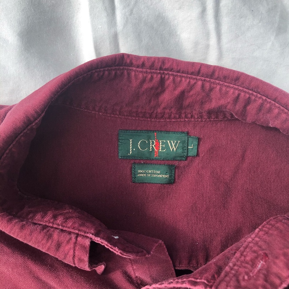 J-Crew Maroon Button-Down - Picture 3 of 3